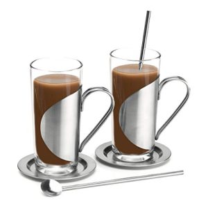 Geschenkset Lumumba mit je 2 Gläsern, Untersetzern und Trinkhalmlöffeln (1 x 0.04 l)