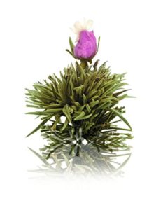 Creano Teeblumen Mix – „ErblühTee“ in edler Geschenkbox zum Probieren | Weißtee (6 verschiedene Sorten Teerosen)