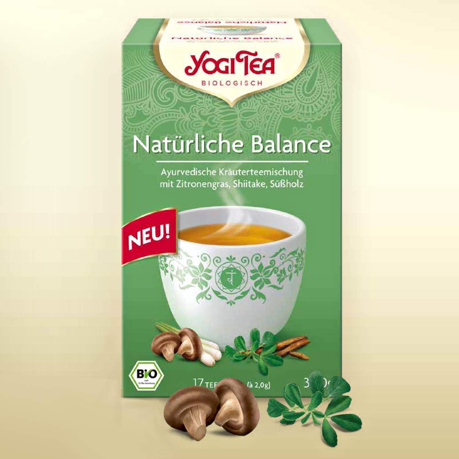 Yogi Tea Bio Natural Balance, 17 teebeutel - 1 Stück